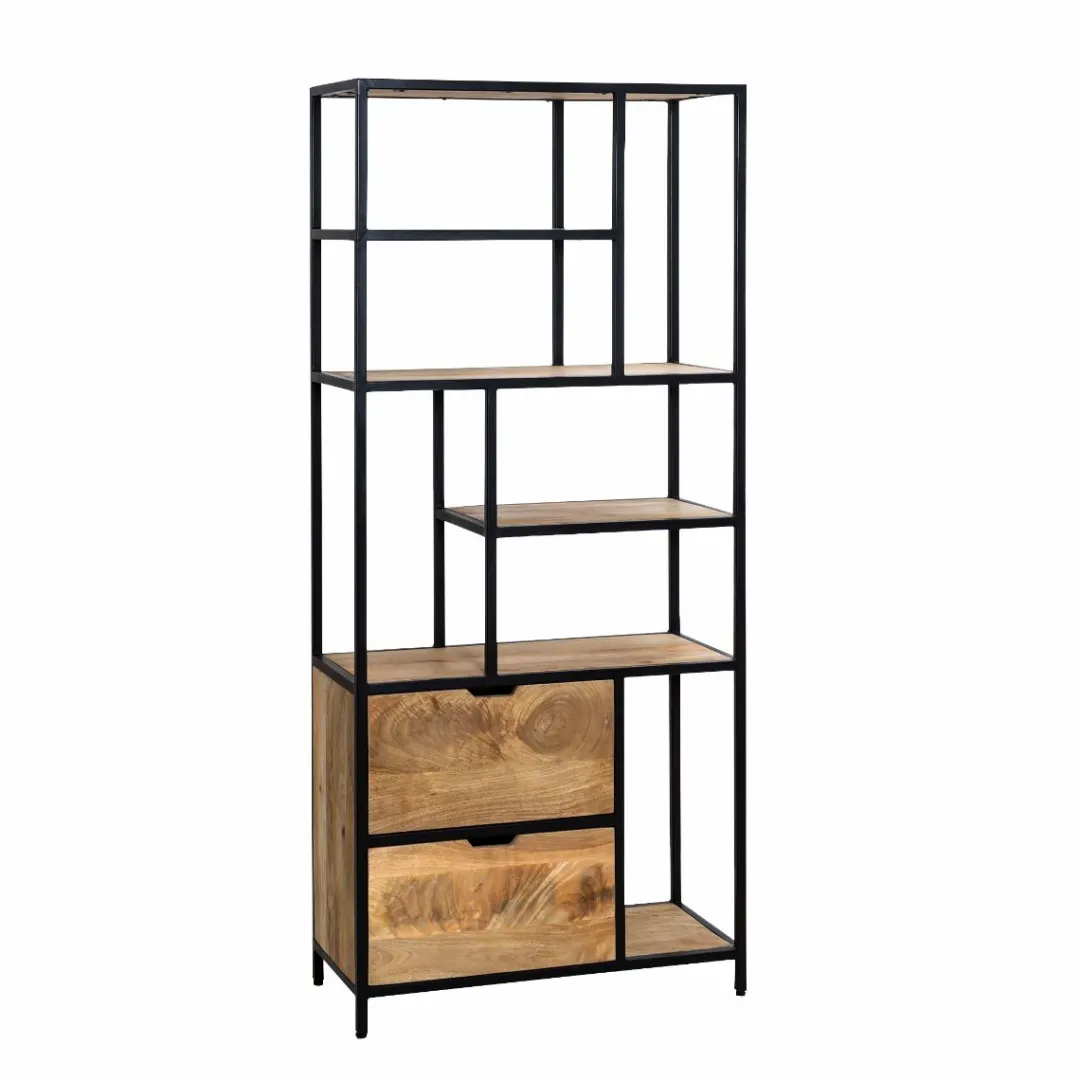 Etagère<Made in Meubles Etagère en bois de manguier et métal Maxence