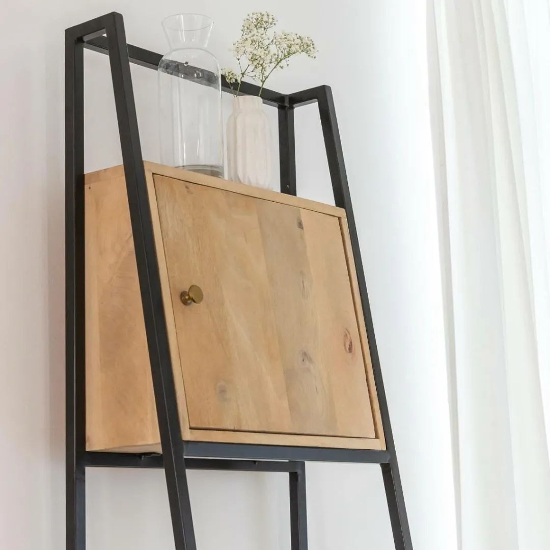 Etagère<Made in Meubles Etagère en bois de manguier et métal Mathieu