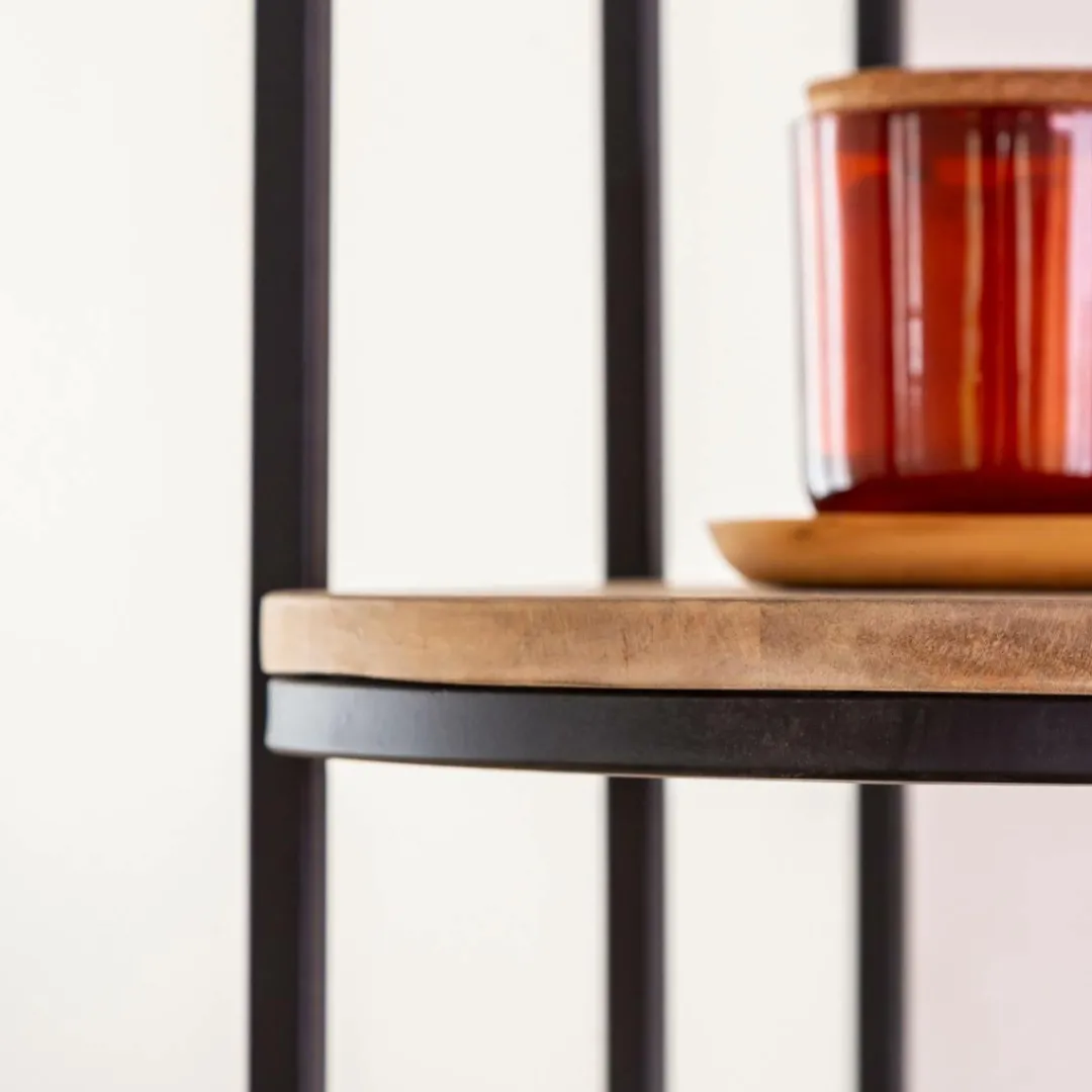 Etagère<Made in Meubles Etagère en bois de manguier et métal Owen