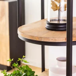 Etagère<Made in Meubles Etagère en bois de manguier et métal Owen