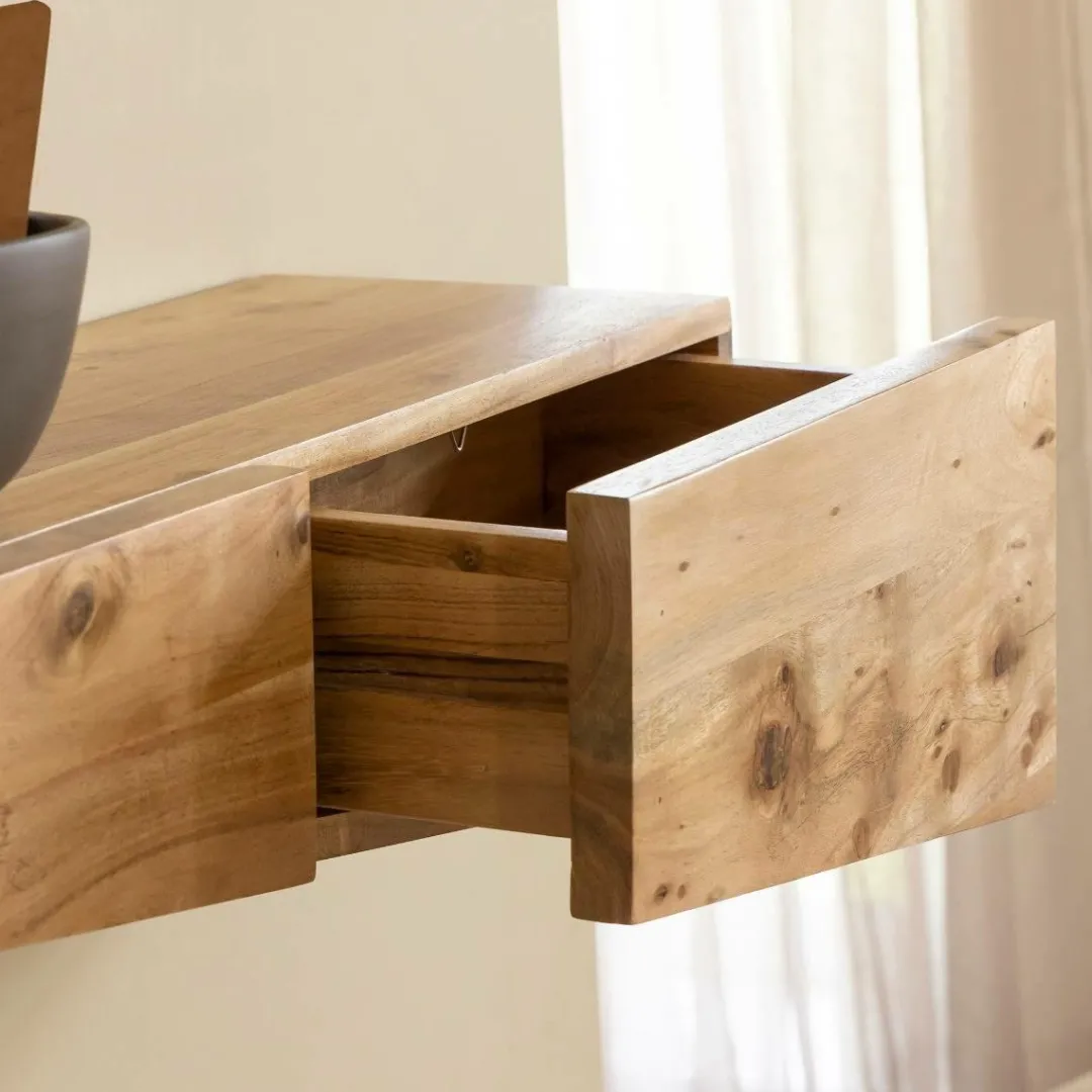 Etagère<Made in Meubles Etagère murale asymétrique en bois d'acacia Orane