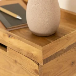 Etagère|Chevet<Made in Meubles Etagère murale carrée en bois d'acacia Orane