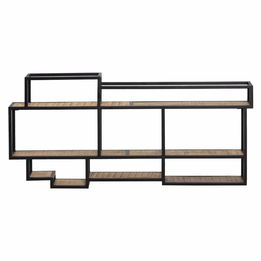 Etagère|Décoration<Made in Meubles Etagère murale en bois de manguier et métal Jacynthe