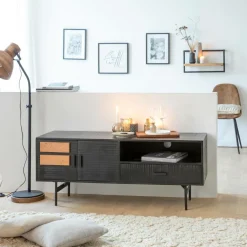 Etagère|Décoration<Made in Meubles Etagère murale en bois de manguier grand modèle Joie