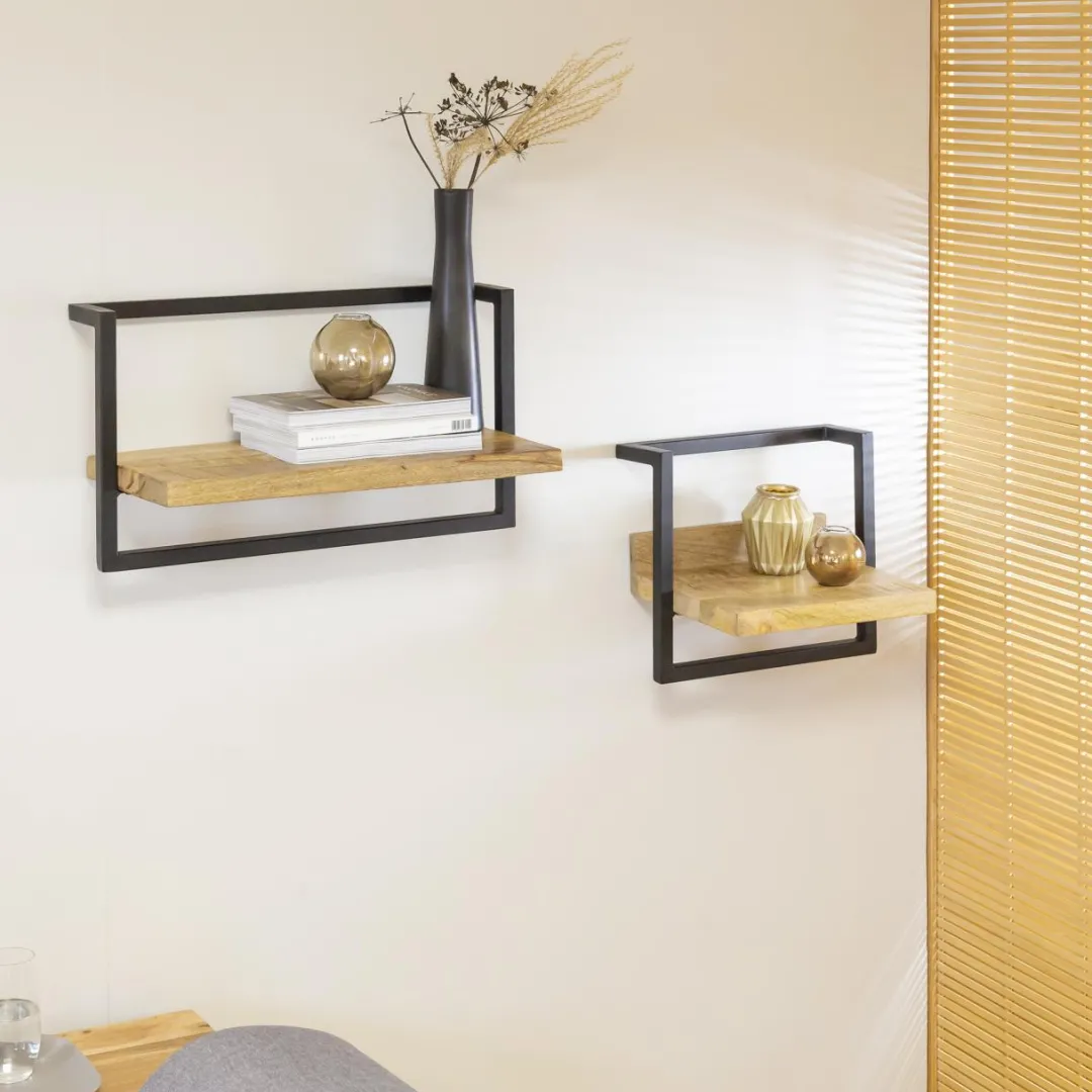 Etagère|Décoration<Made in Meubles Etagère murale en bois de manguier grand modèle Joie