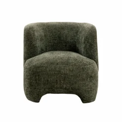 Fauteuil<Made in Meubles Fauteuil arrondi en tissu Norton