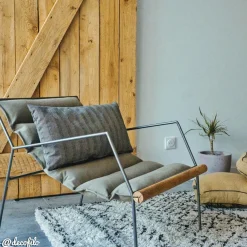 Fauteuil<Made in Meubles Fauteuil assise suspendue kaki Rosalie