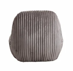 Fauteuil<Made in Meubles Fauteuil confort en velours côtelé gris Johanna