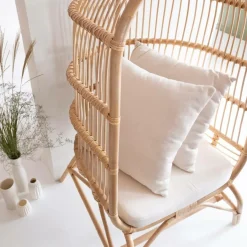 Fauteuil<Made in Meubles Fauteuil confort haut en rotin Rattan