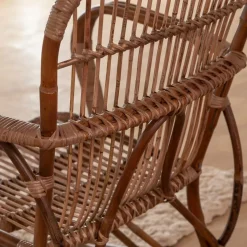 Fauteuil<Made in Meubles Fauteuil en rotin arrondi Rattan