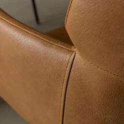 Chaise<Made in Meubles Fauteuil en simili-cuir Valentin (lot de 2)