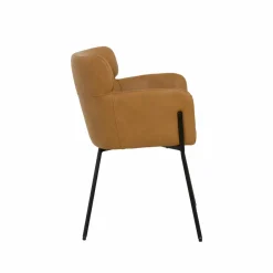 Chaise<Made in Meubles Fauteuil en simili-cuir Valentin (lot de 2)