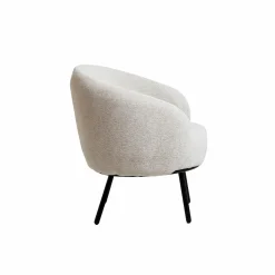 Fauteuil<Made in Meubles Fauteuil en tissu bouclette confort Orenzo