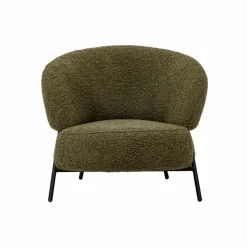 Fauteuil<Made in Meubles Fauteuil en tissu bouclette Aaron