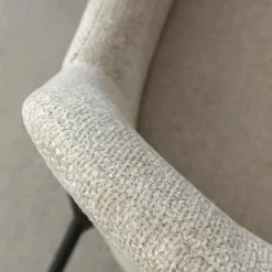 Chaise<Made in Meubles Fauteuil en tissu écru Aëlys (lot de 2)