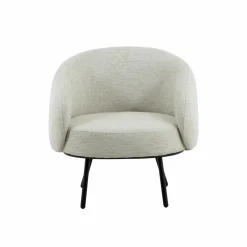 Fauteuil<Made in Meubles Fauteuil en tissu écru confort Orenzo