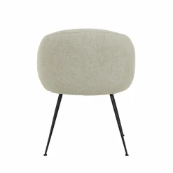 Fauteuil<Made in Meubles Fauteuil en tissu écru et pieds en métal Sandy