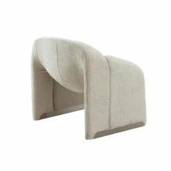 Fauteuil<Made in Meubles Fauteuil en tissu écru Théa