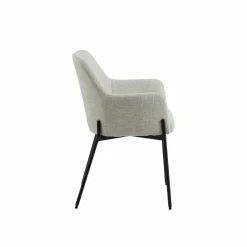 Chaise<Made in Meubles Fauteuil en tissu sable Aëlys (lot de 2)