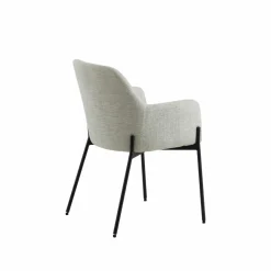 Chaise<Made in Meubles Fauteuil en tissu sable Aëlys (lot de 2)
