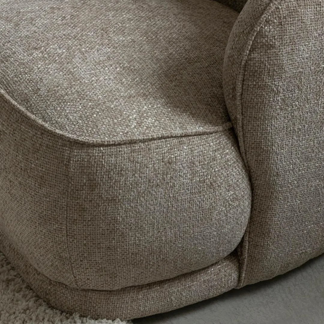 Fauteuil<Made in Meubles Fauteuil en tissu taupe Travis