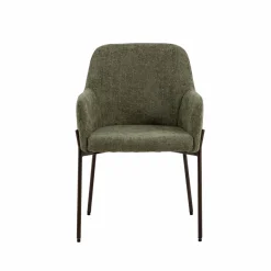 Chaise<Made in Meubles Fauteuil en tissu vert Aëlys (lot de 2)