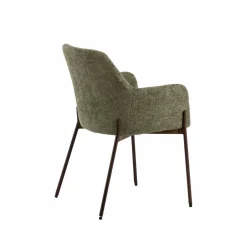 Chaise<Made in Meubles Fauteuil en tissu vert Aëlys (lot de 2)