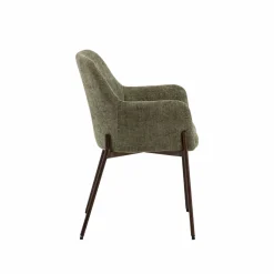 Chaise<Made in Meubles Fauteuil en tissu vert Aëlys (lot de 2)