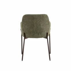 Chaise<Made in Meubles Fauteuil en tissu vert Aëlys (lot de 2)