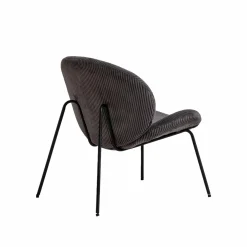 Fauteuil<Made in Meubles Fauteuil en velours gris Dorian