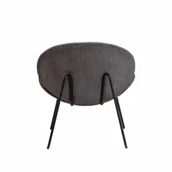 Fauteuil<Made in Meubles Fauteuil en velours gris Dorian