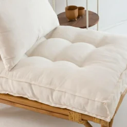 Fauteuil<Made in Meubles Fauteuil futon en rotin 1 place Elisa