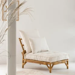 Fauteuil<Made in Meubles Fauteuil futon en rotin 1 place Elisa