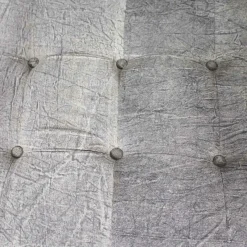 Fauteuil<Made in Meubles Fauteuil lounge en tissu bleu délavé armature métal