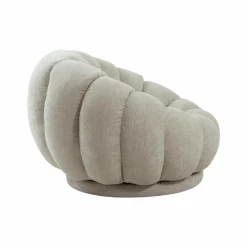 Fauteuil<Made in Meubles Fauteuil nuage en tissu écru Héléna