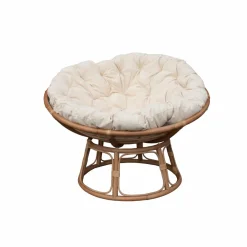 Fauteuil<Made in Meubles Fauteuil papasan en rotin avec coussin Rattan