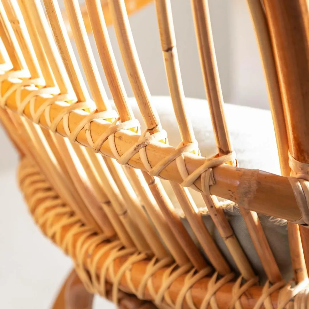 Fauteuil<Made in Meubles Fauteuil vintage en rotin Rattan