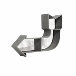 Décoration<Made in Meubles Flèche grise en métal