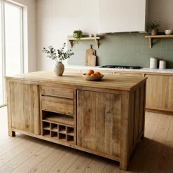 Meuble Bas|Ilot Central<Made in Meubles Ilot central en bois recyclé Garance