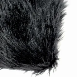 Décoration<Made in Meubles Jeté en fausse fourrure noire