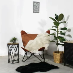 Décoration<Made in Meubles Jeté en fausse fourrure noire