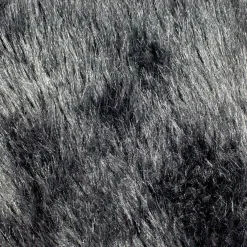 Décoration<Made in Meubles Jeté en fausse fourrure noire