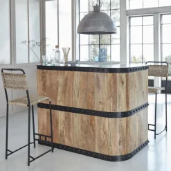 Meuble Bar<Made in Meubles Meuble bar en bois de manguier New-York