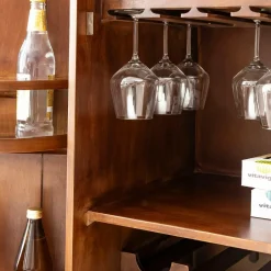 Meuble Bar<Made in Meubles Meuble bar en bois de manguier Elio