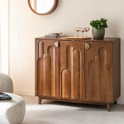 Meuble Bar<Made in Meubles Meuble bar en bois de manguier Elio