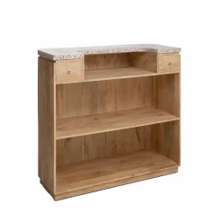 Meuble Bar<Made in Meubles Meuble bar en bois de manguier et terrazzo Lou