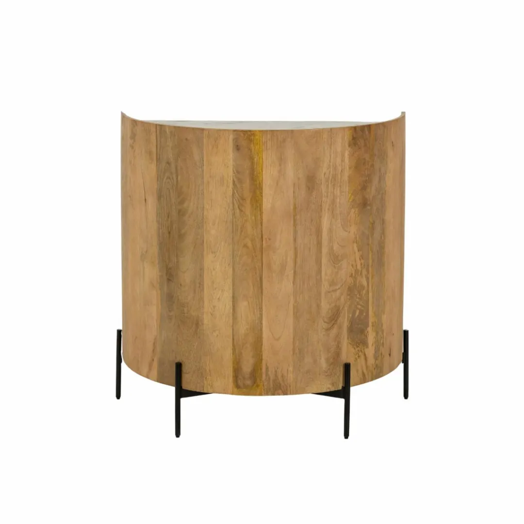 Meuble Bar<Made in Meubles Meuble bar en bois de manguier et marbre Adler