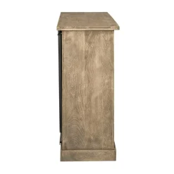 Meuble Bar<Made in Meubles Meuble bar en bois de manguier brossé et métal Helsinki