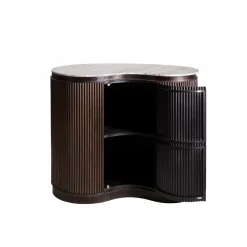 Meuble Bar<Made in Meubles Meuble bar haricot en marbre et métal Orlando