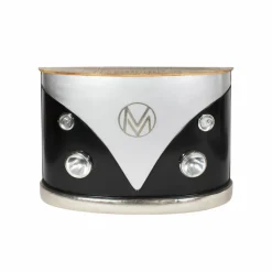 Meuble Bar<Made in Meubles Meuble bar noir avec plateau en bois de manguier Combi